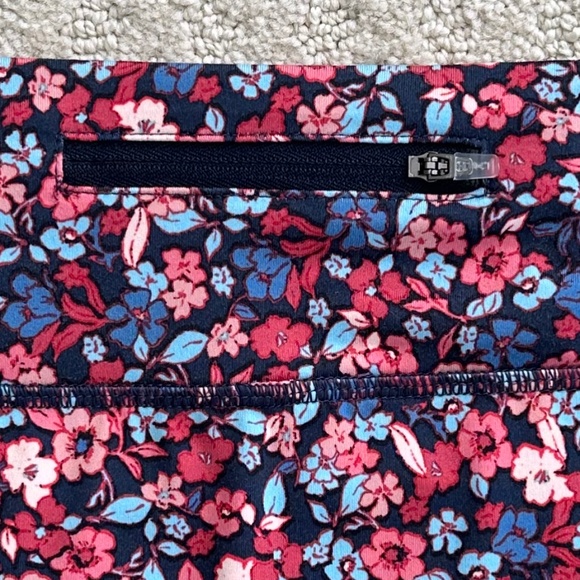 J. Jill Fit A-Line Knit Skort Size Large Floral Stretch Summer Athleisure NWOT - Picture 7 of 10